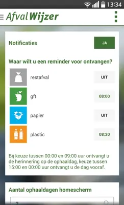 AfvalWijzer android App screenshot 6