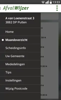 AfvalWijzer android App screenshot 8